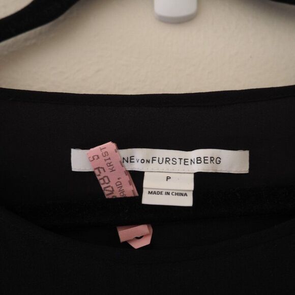 !! Diane Von Furstenberg Silk Robyn Top Blouse sz P - Picture 6 of 7